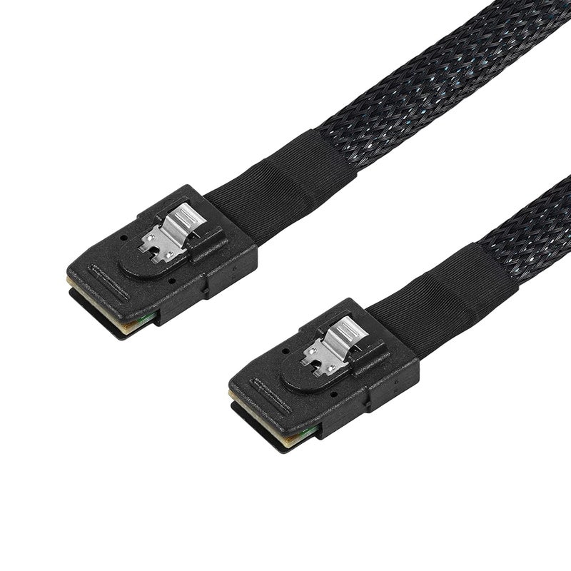 Twozoh كابل Mini SAS SFF-8087 ذكر إلى ذكر بطول 1.6 قدم، معدل بيانات 6 جيجابت في الثانية، للاستخدام الداخلي، متوافق مع الخادم ونظام التخزين - Image 3